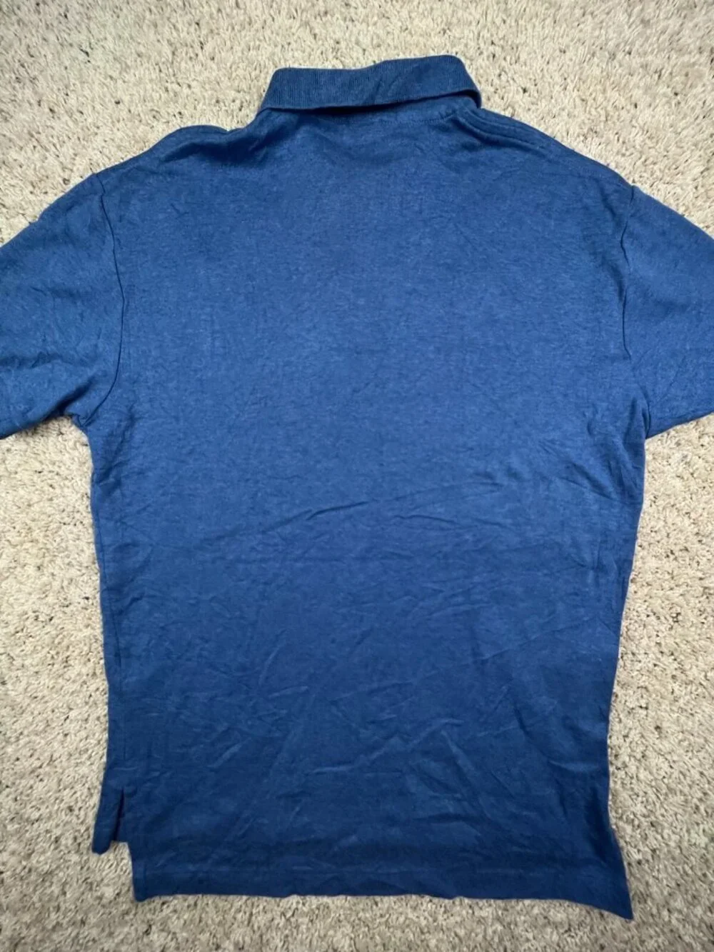 Polo Ralph Lauren Cotton Short Sleeve Polo Shirt w Pony Adult Size Small Blue